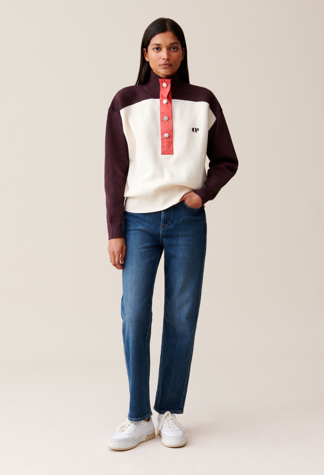 Sweatshirt Minimum col camionneur