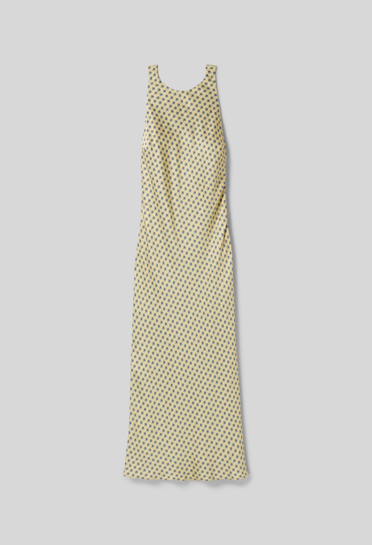 Robe longue satinée