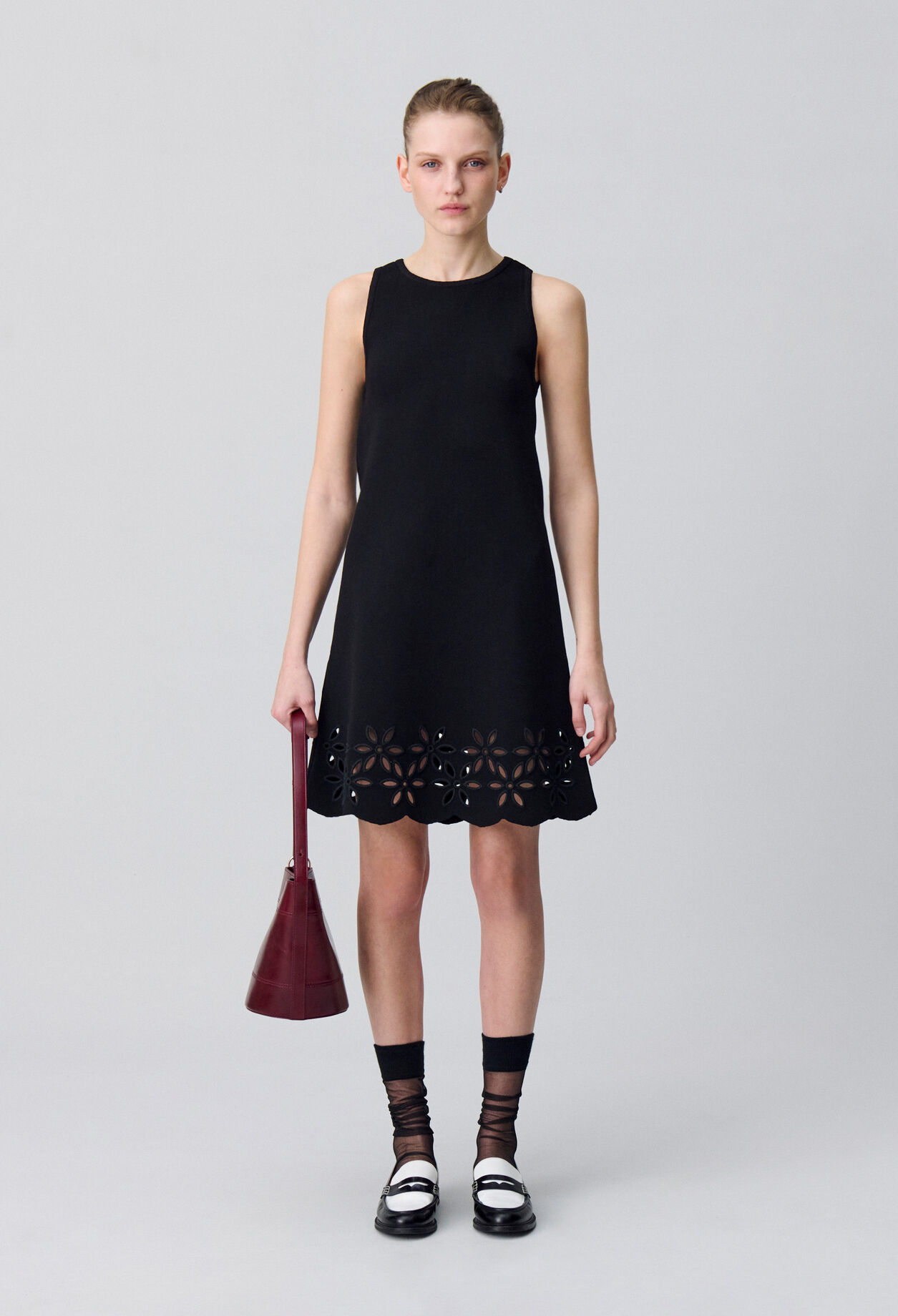 Robe courte maille fine