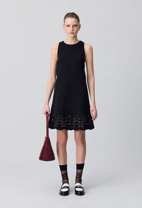 Robe courte maille fine