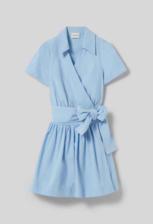 Robe longue ceinturée