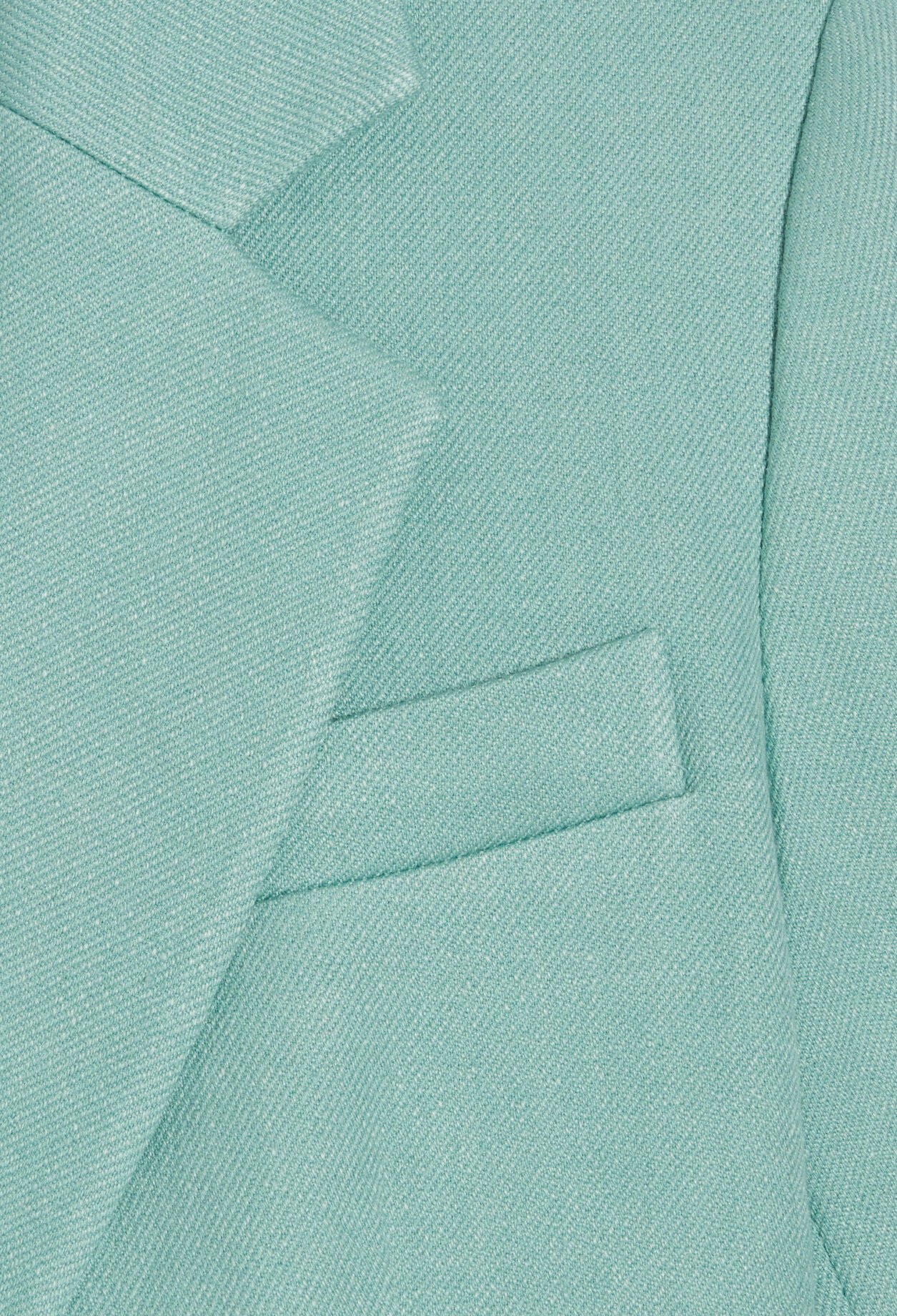 Veste tailleur lin mélangé vert d'eau