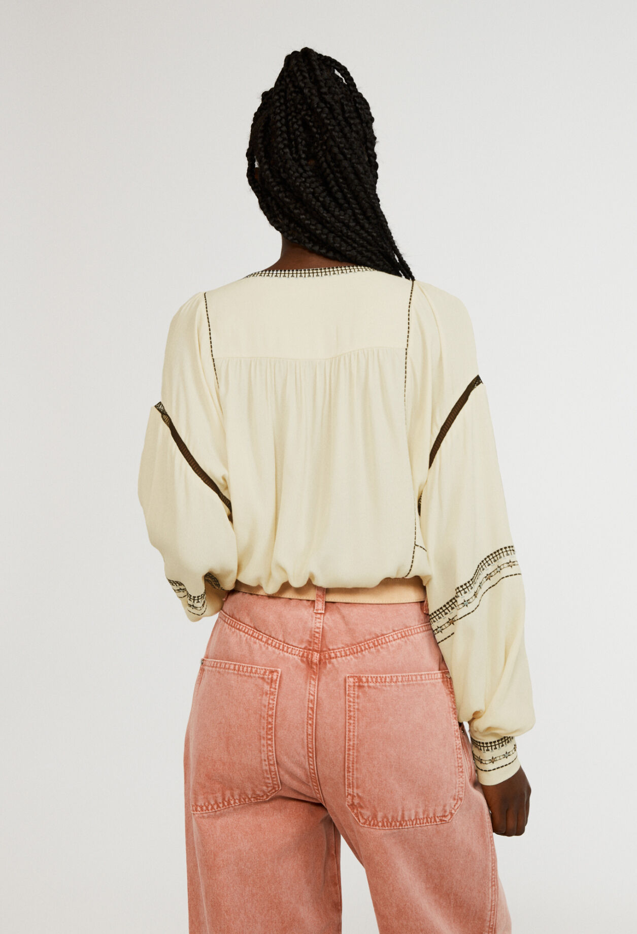 Blouse fluide à coupe évasée