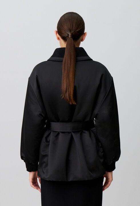 Manteau doudoune satin&eacute;