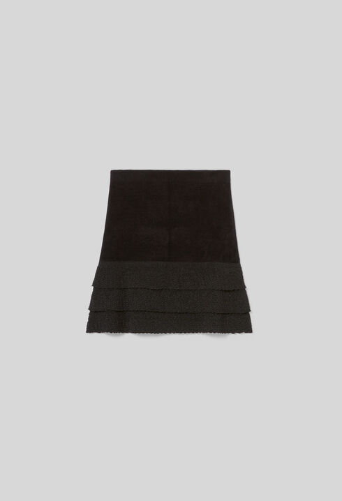 Jupe maille velours