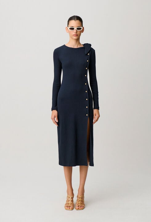 Robe longue maille