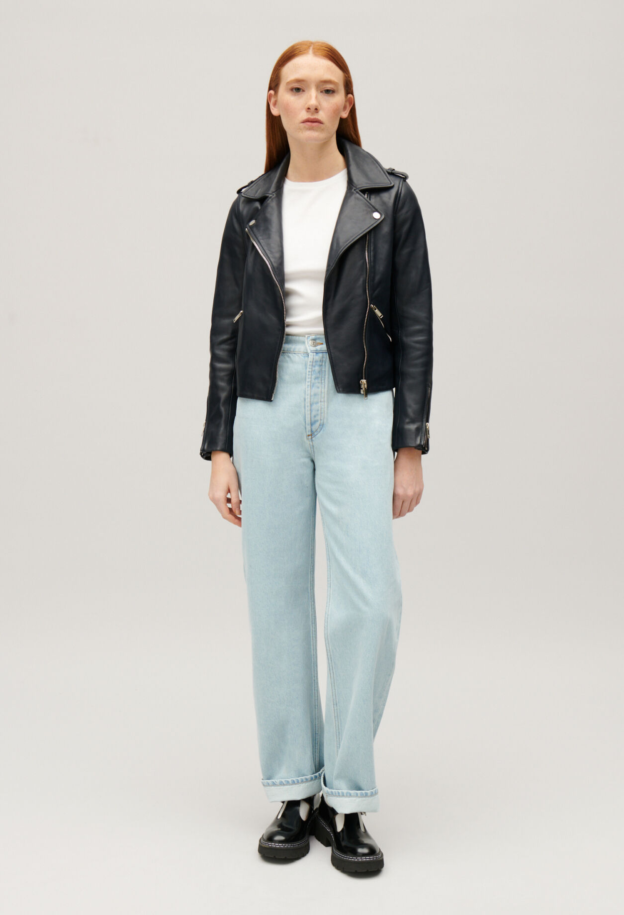 Veste en cuir claudie pierlot online