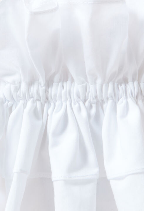 Poignets effet chemise fronces