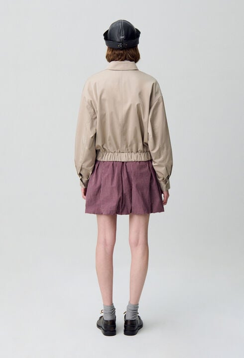 Blouson oversize zippé