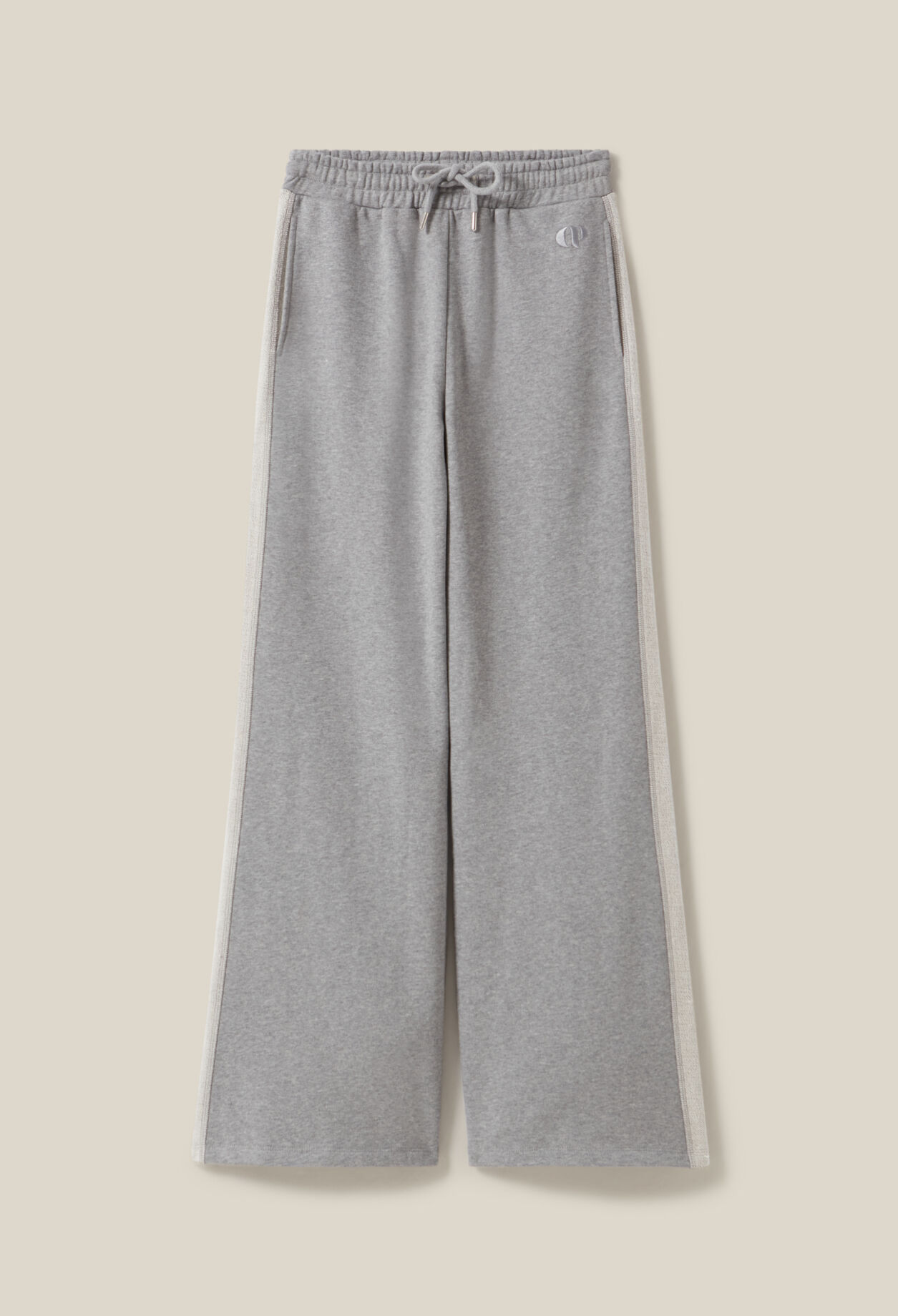 Pantalon confort contrasté gris