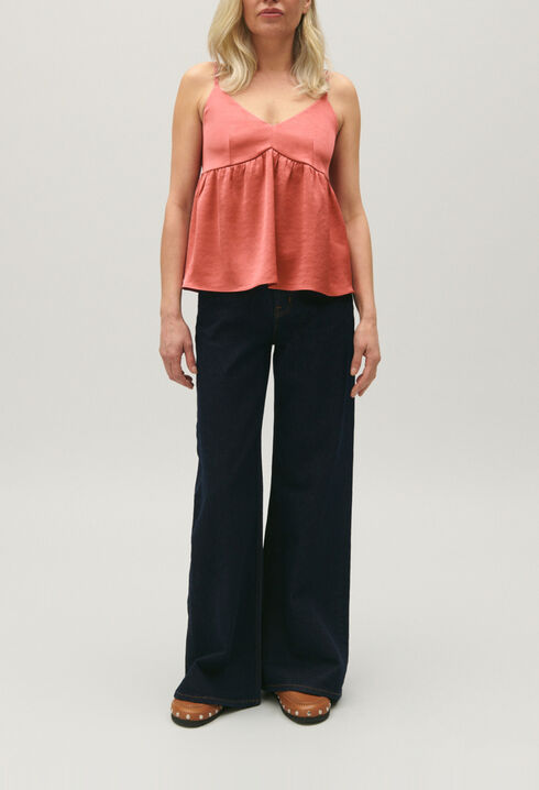 Top bretelles terracotta