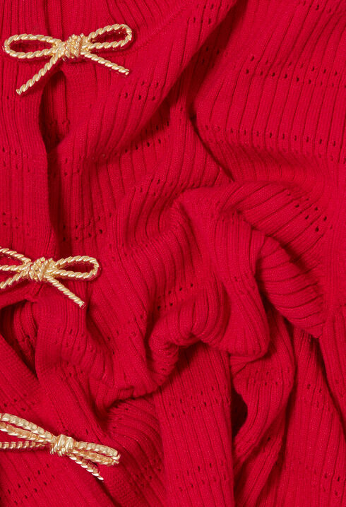 Pull maille fine nœuds
