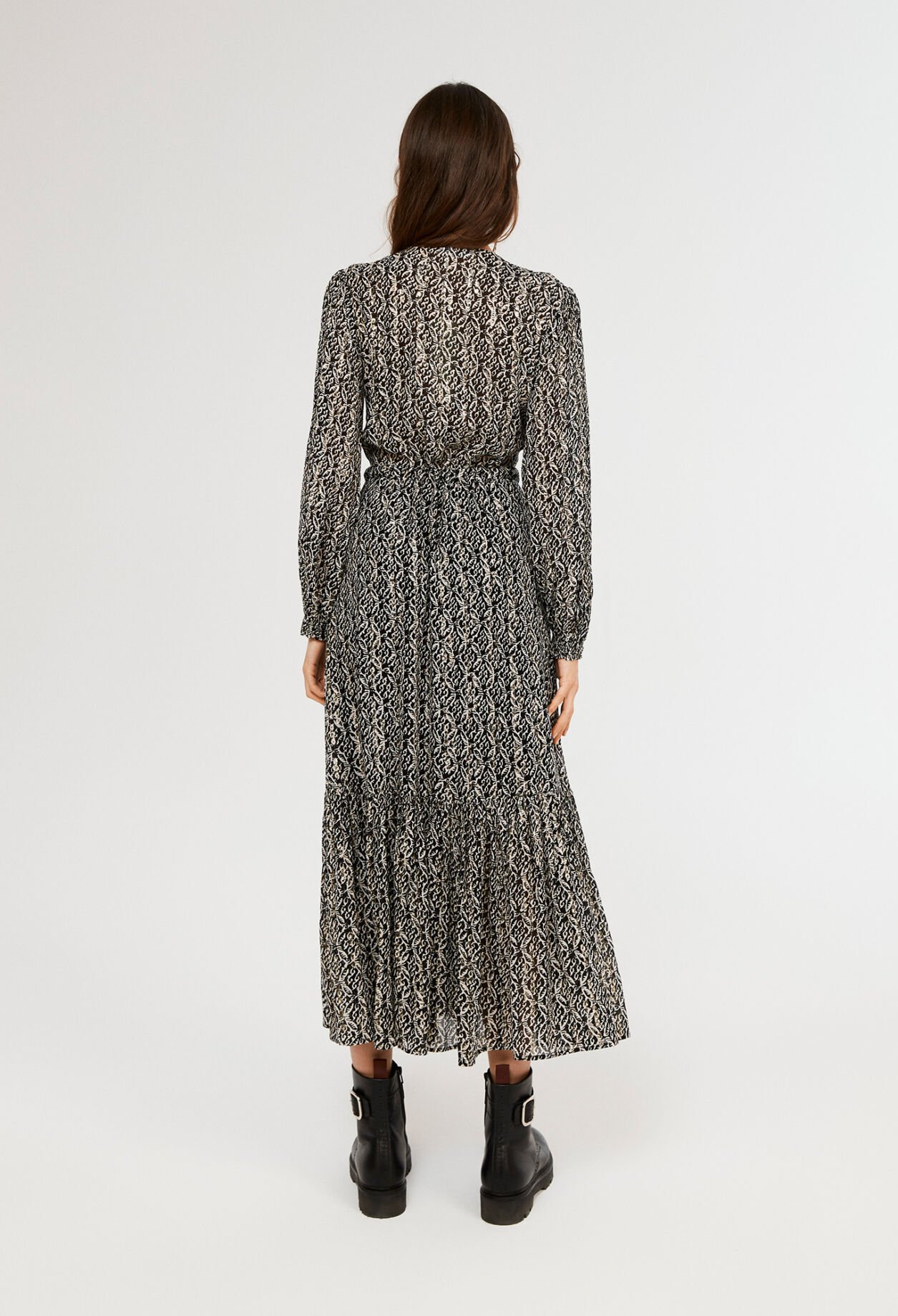 Robe midi imprimée