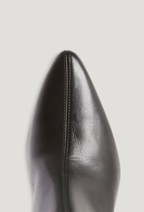 Bottines cuir noir