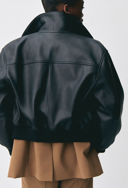 Blouson bomber cuir