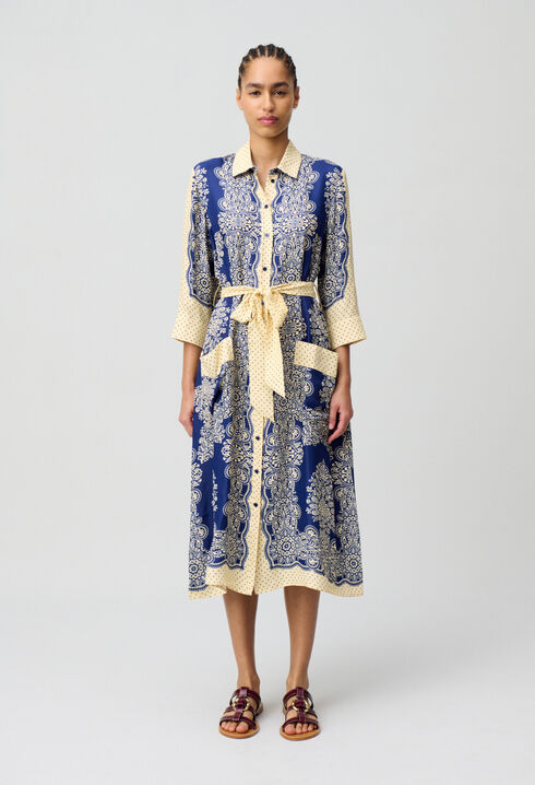 Robe longue imprimée