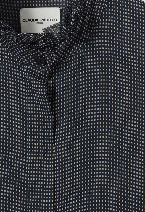 Chemise fluide petits carreaux