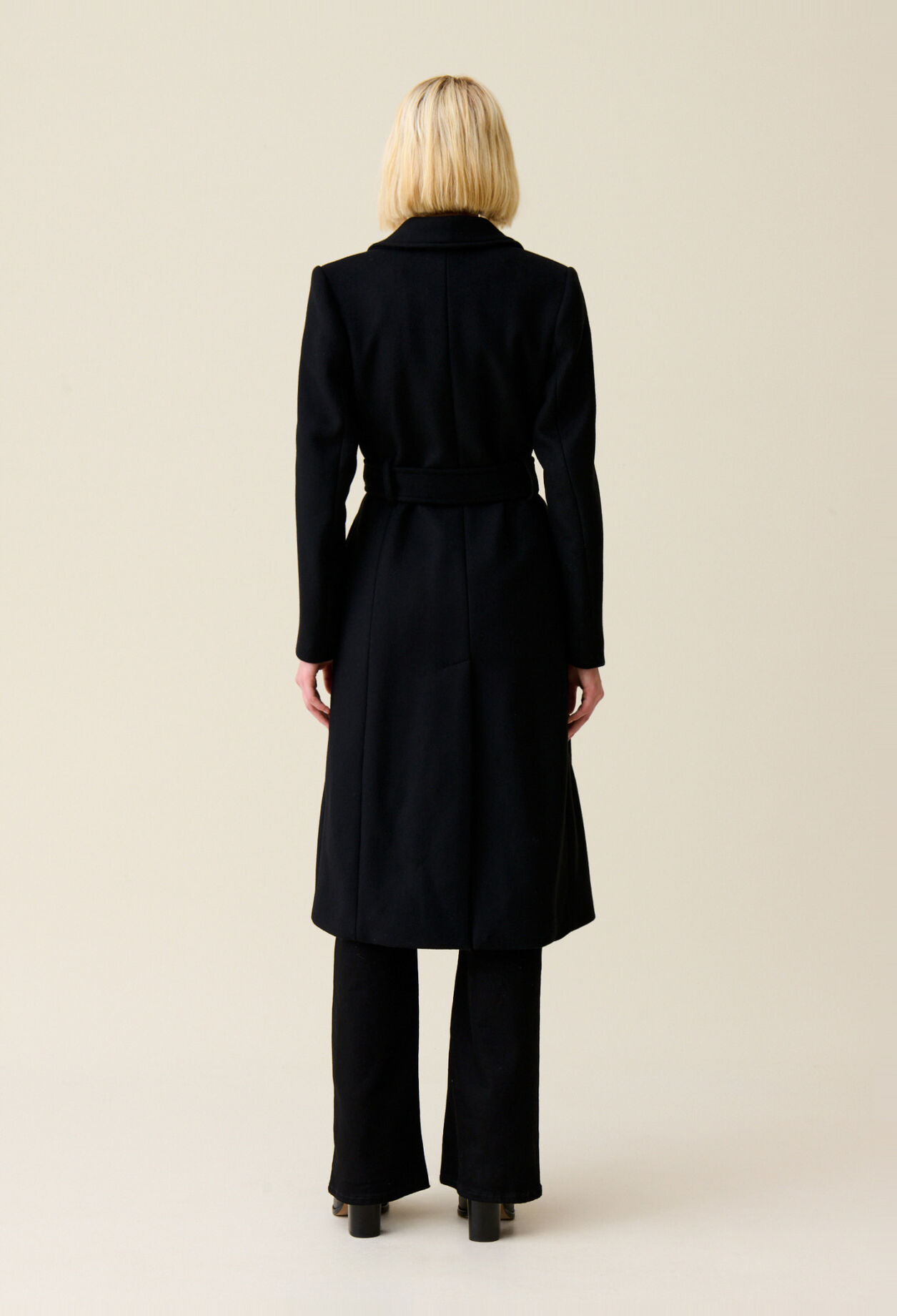 Manteau long ceinture