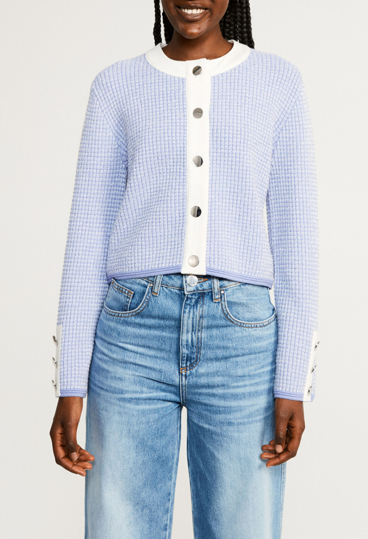 Cardigan façon tweed