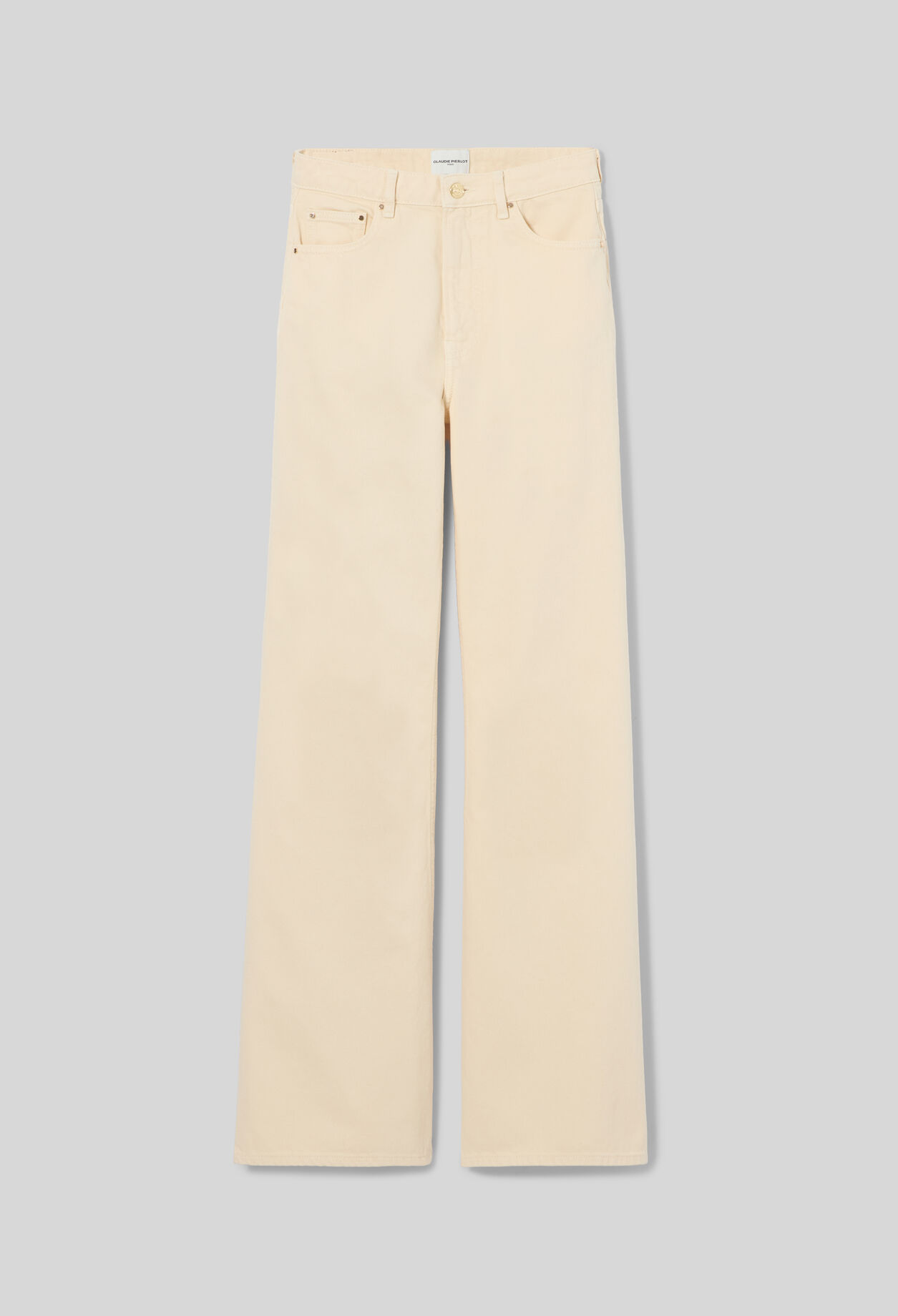 Jean flare denim taille haute