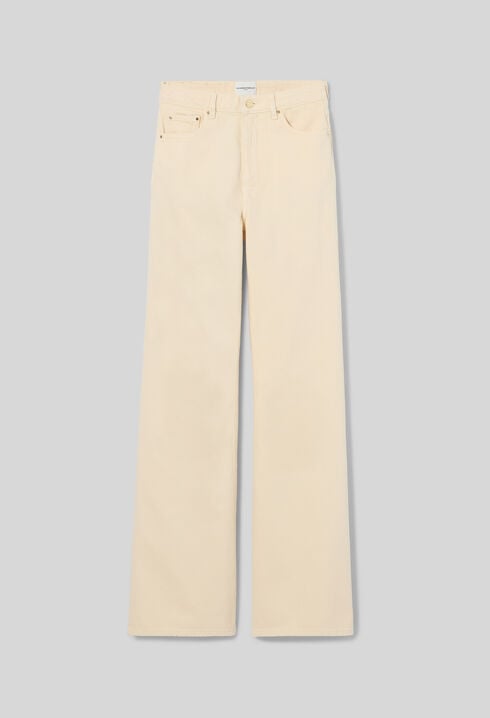 Jean flare denim taille haute