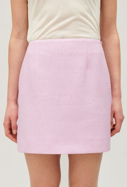 Jupe courte tweed