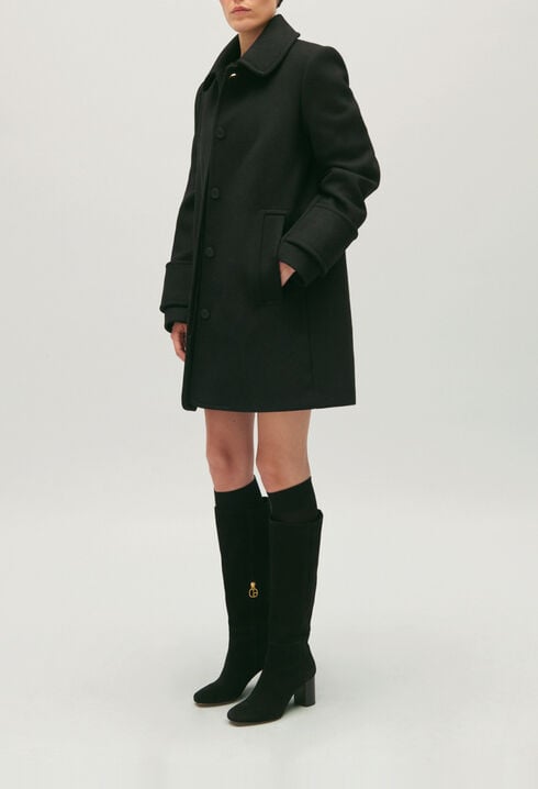 Manteau col claudine