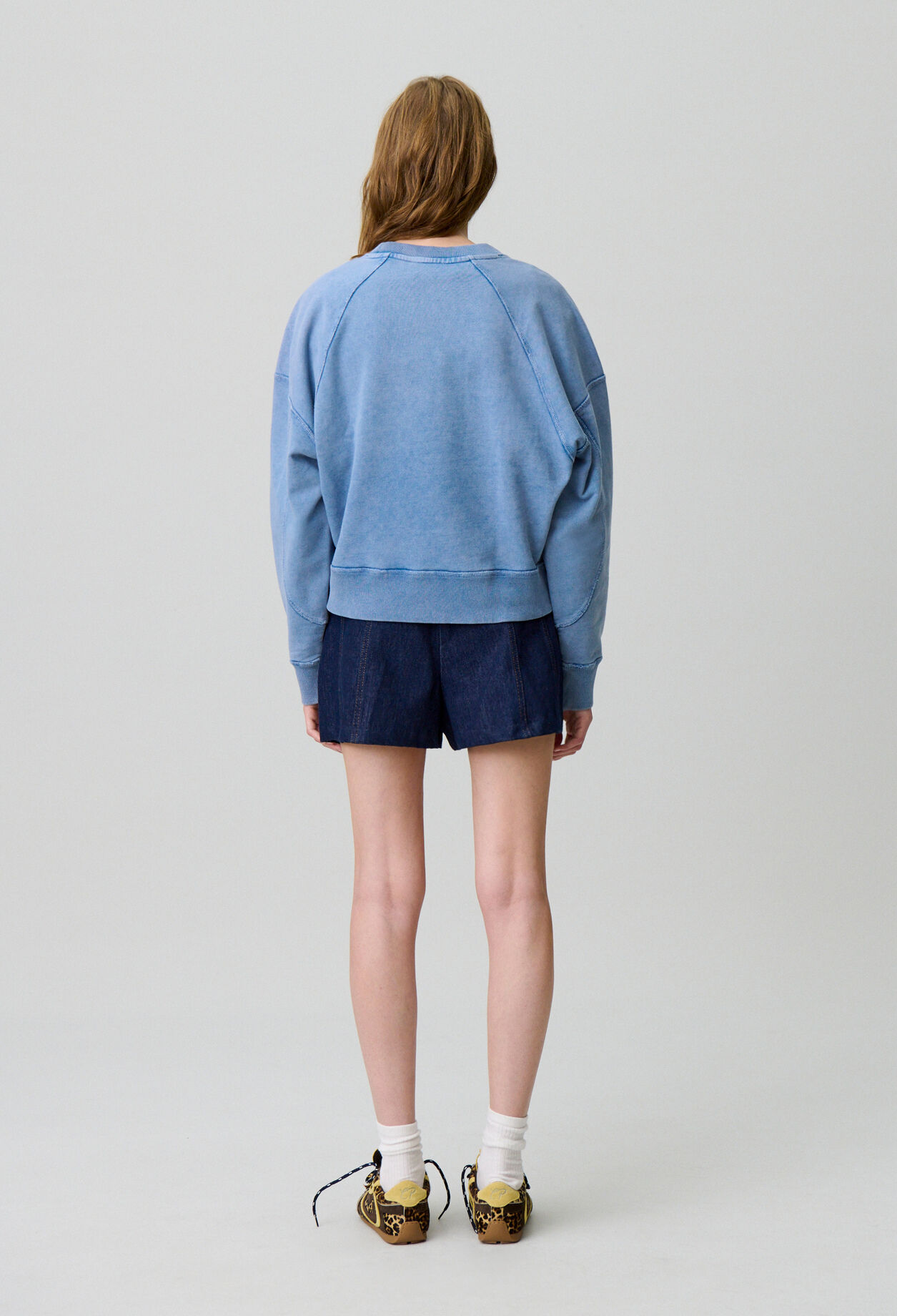 Sweatshirt coton délavé
