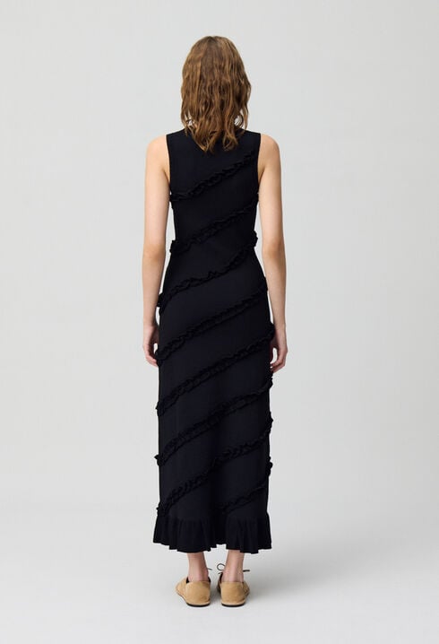 Robe longue fine maille