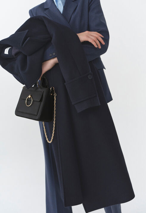 Manteau laine esprit trench-coat