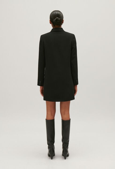 Robe courte tailleur noir