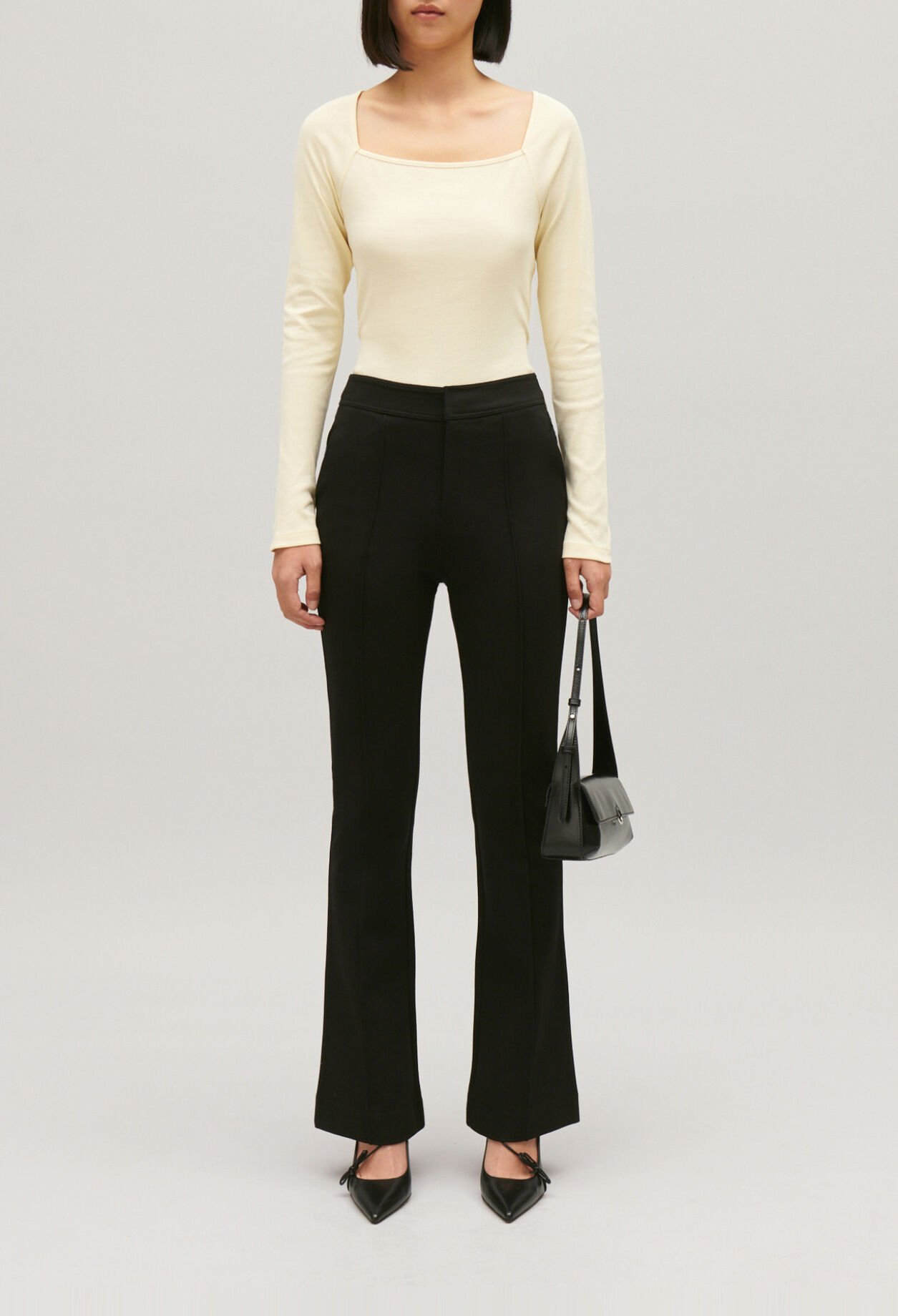 Pantalon tailleur noir
