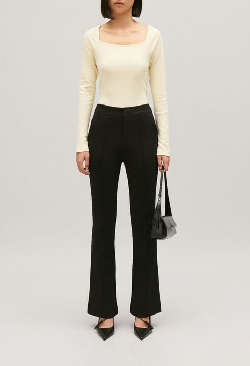 Pantalon tailleur noir