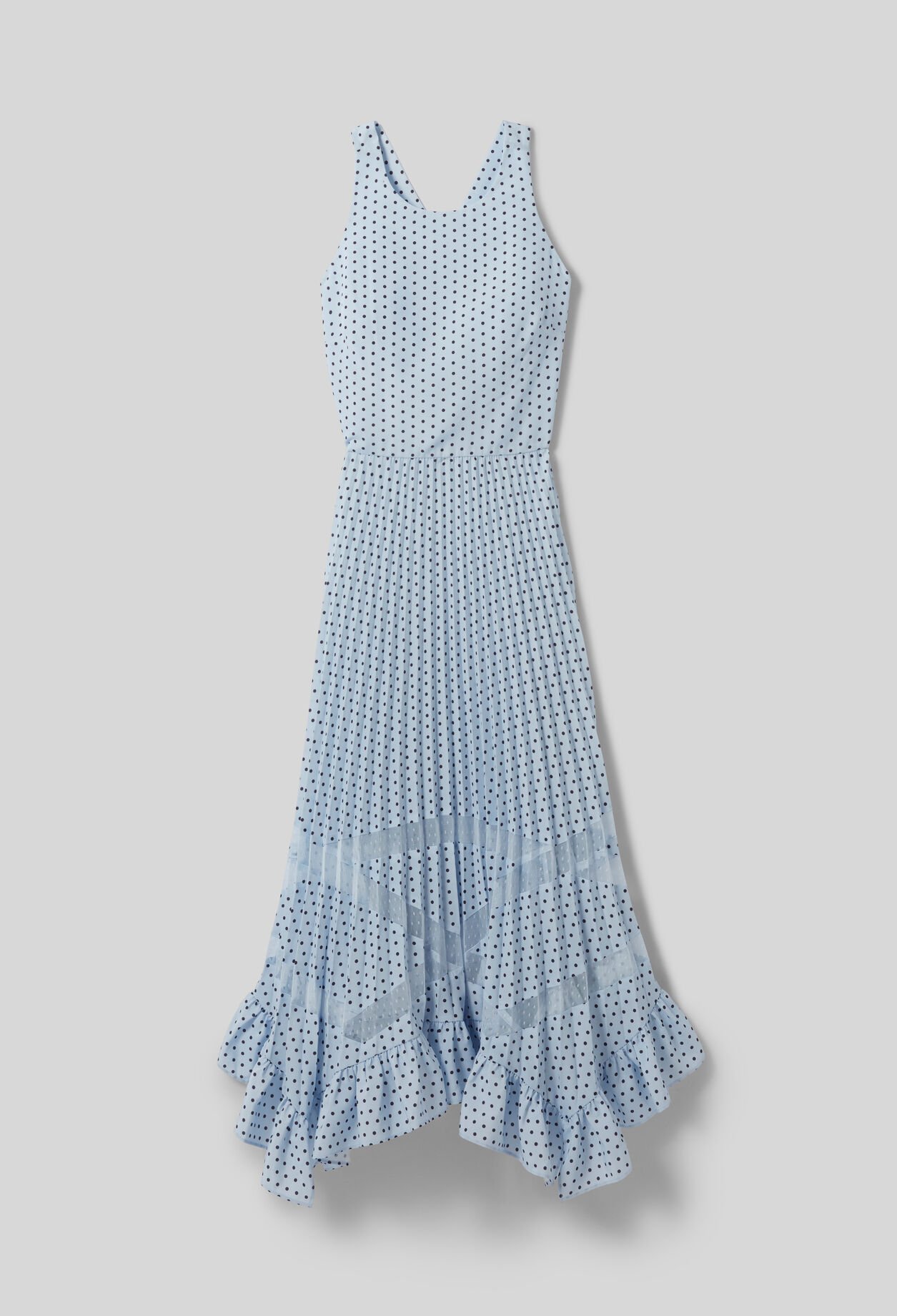 Robe midi &agrave; pois