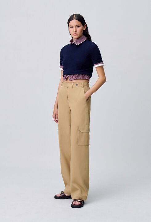 Pantalon cargo droit large
