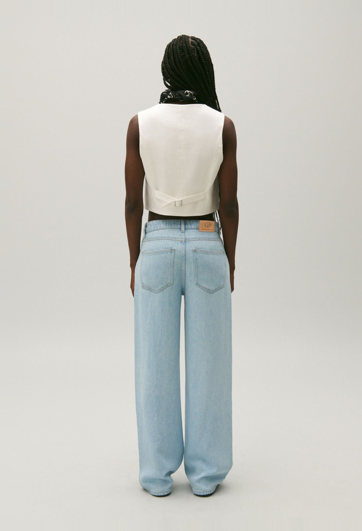 Jean Claude droit denim clair