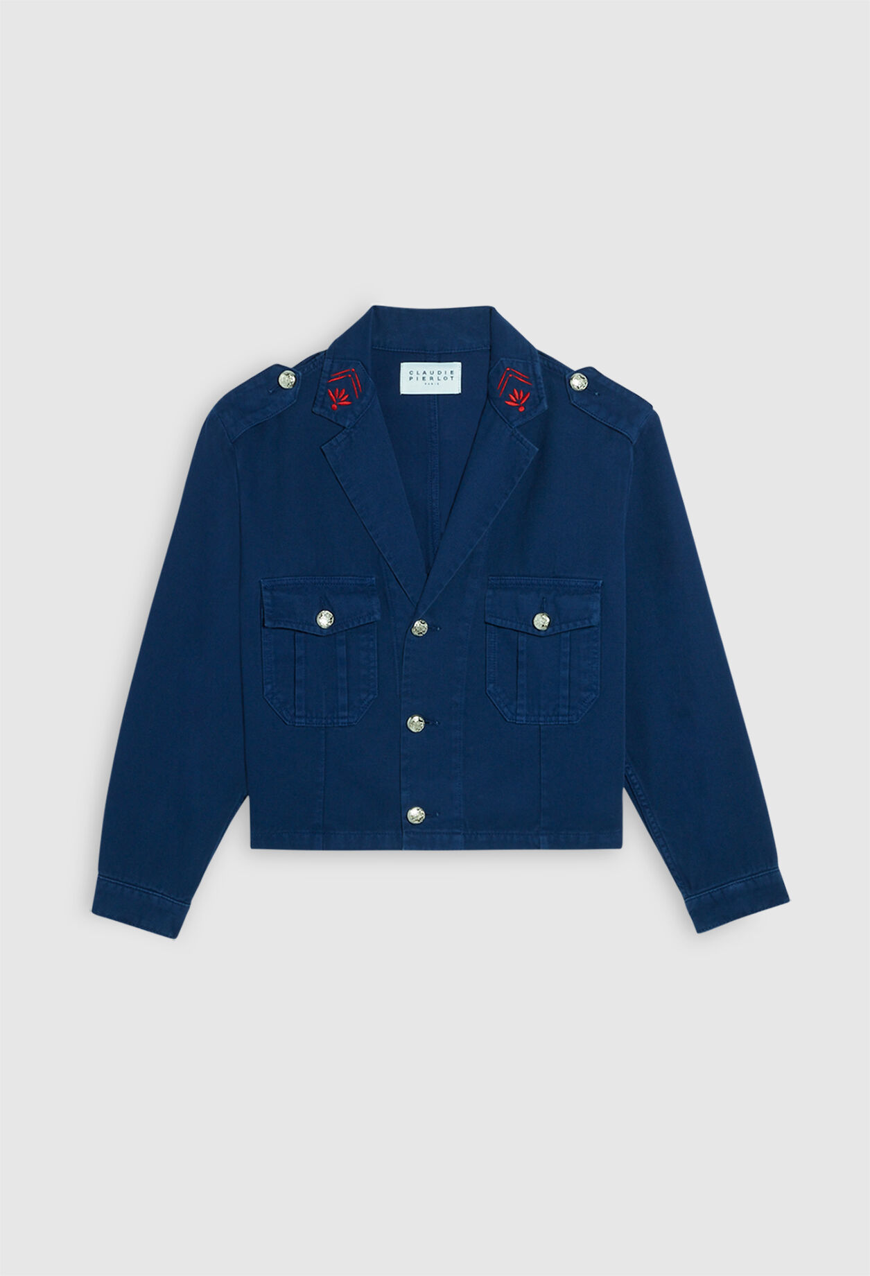 Veste courte en jean en coton biologique