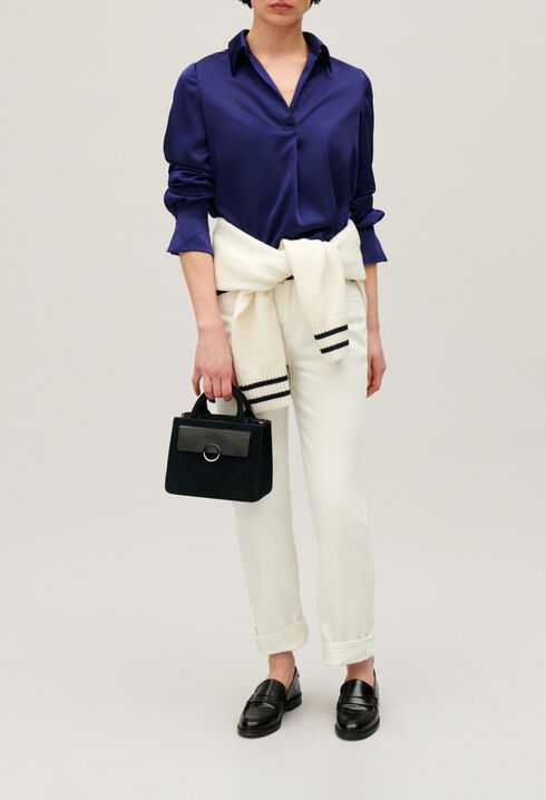 Blouse fluide pliss&eacute;e
