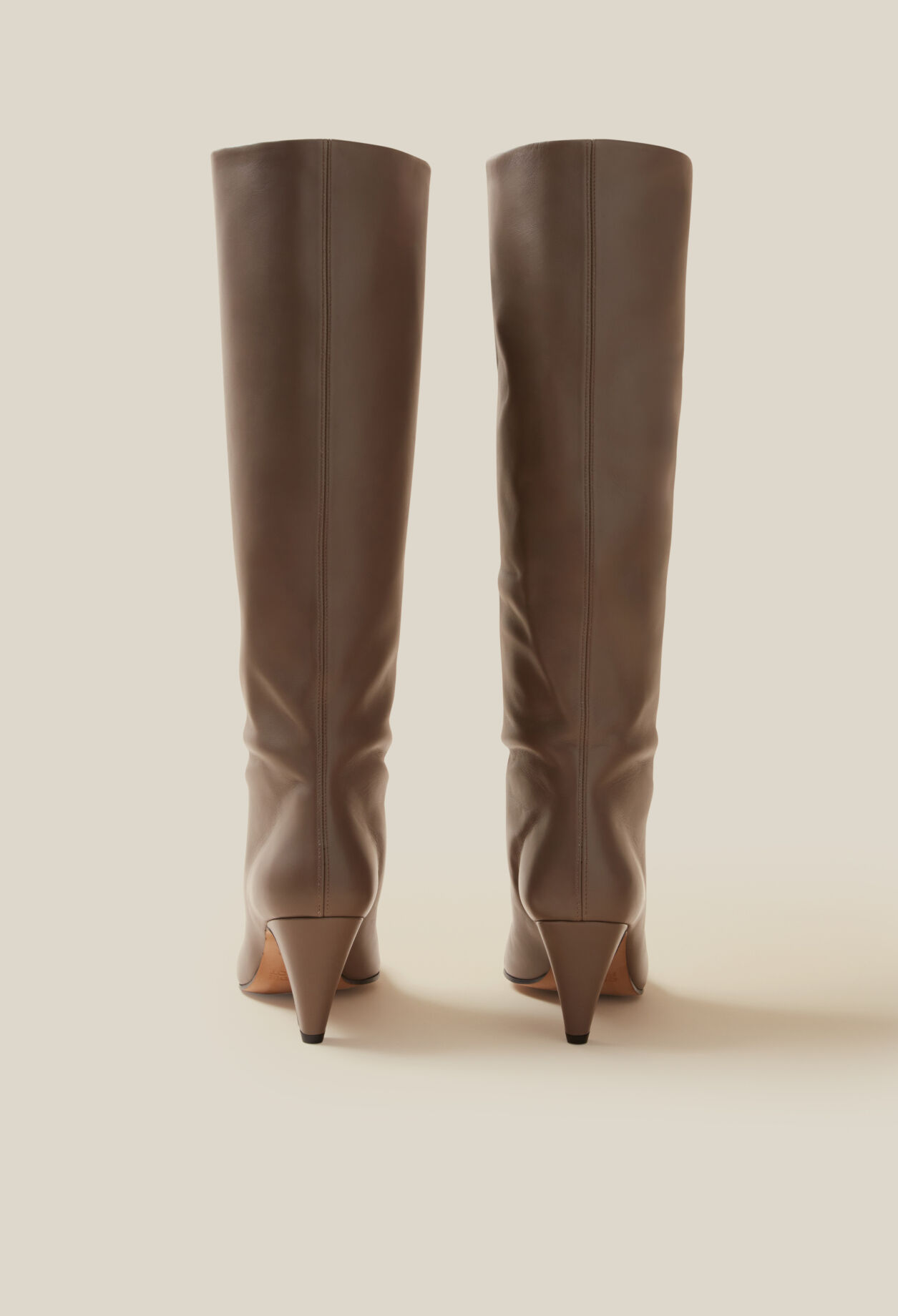 Bottes talons cuir lisse