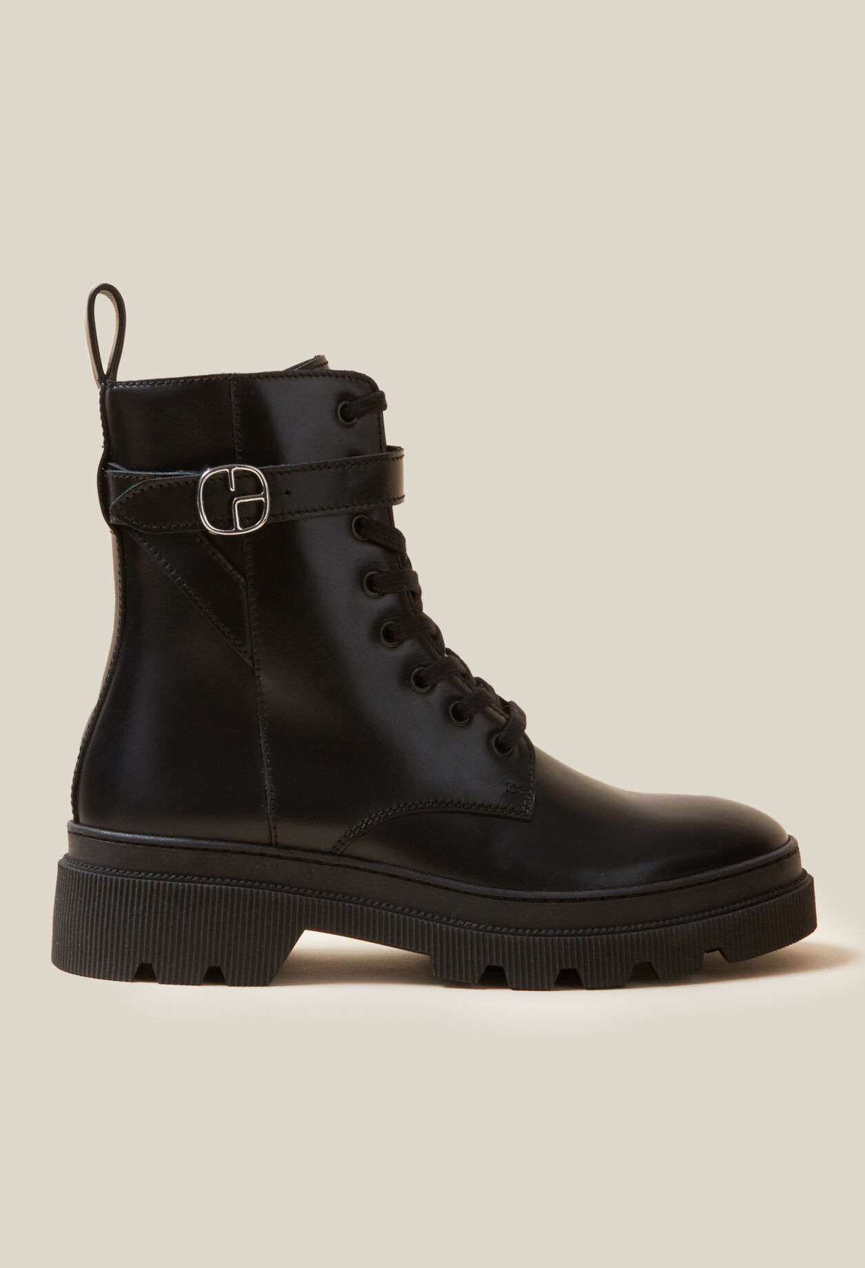 Bottines rangers cuir