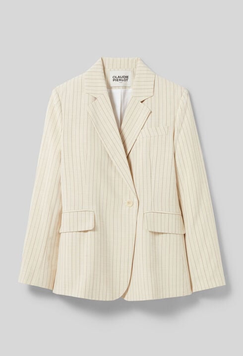 Veste tailleur à rayures