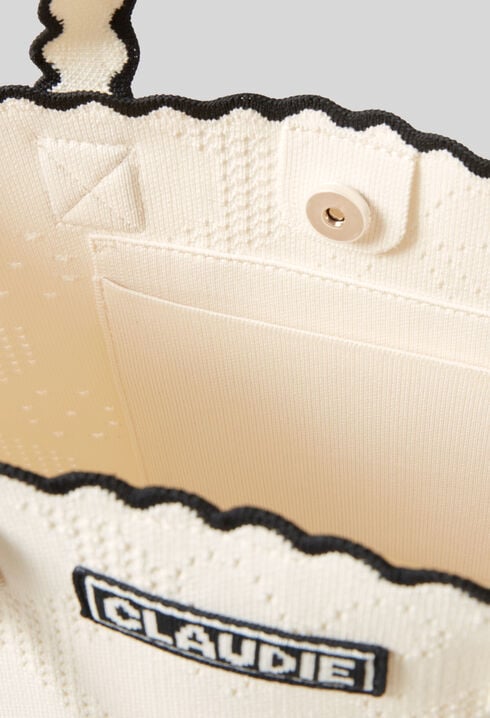 Sac tricot bicolore
