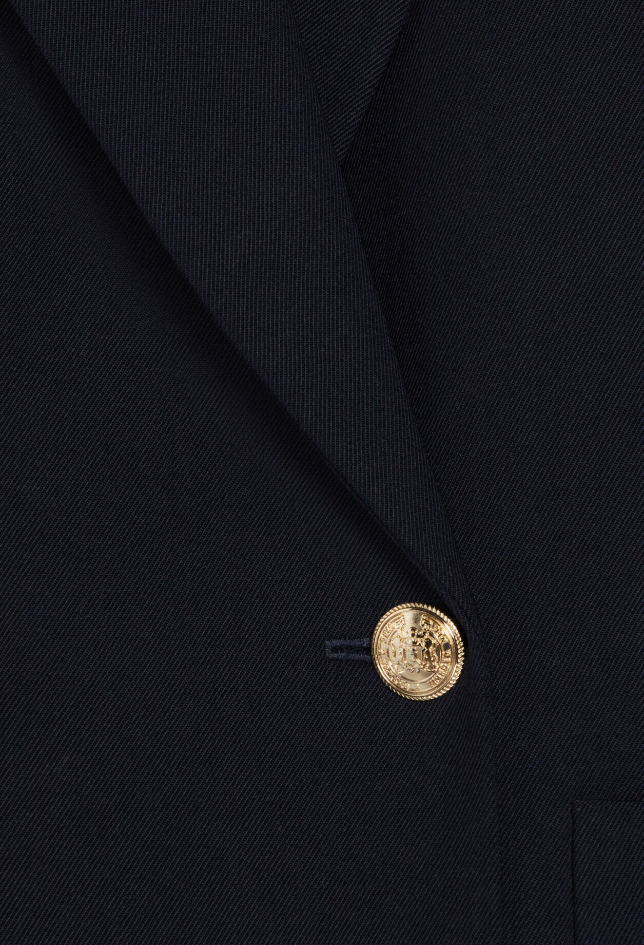 Veste tailleur double boutonnage bleue