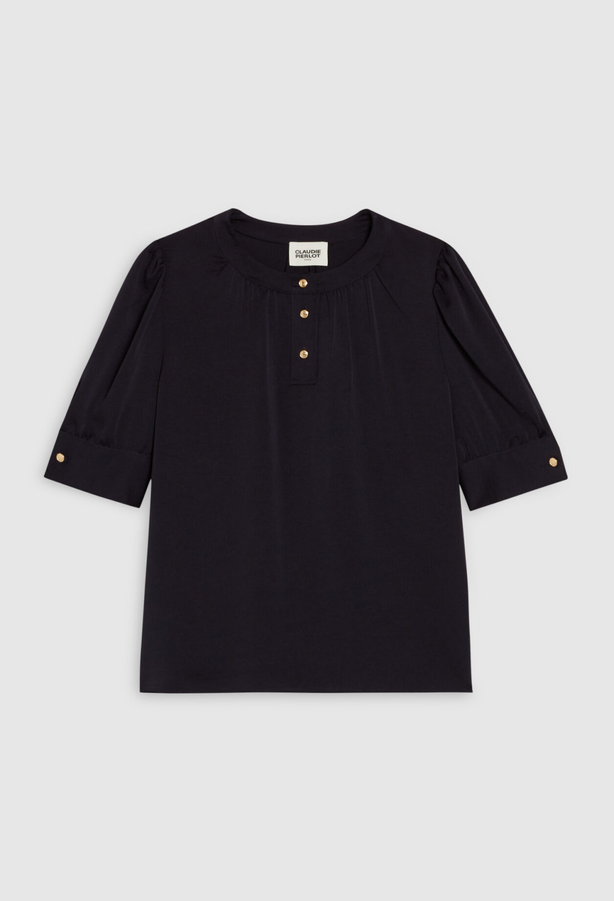 Blouse à manches courtes marine
