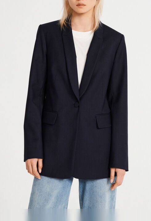 Veste de tailleur ceinturée
