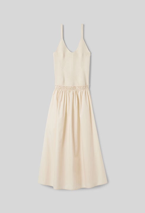 Robe mi-longue buste crochet