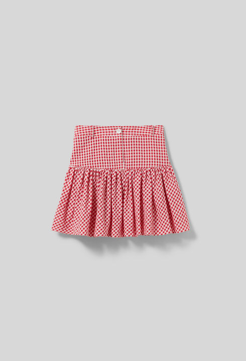 Jupe courte carreaux vichy