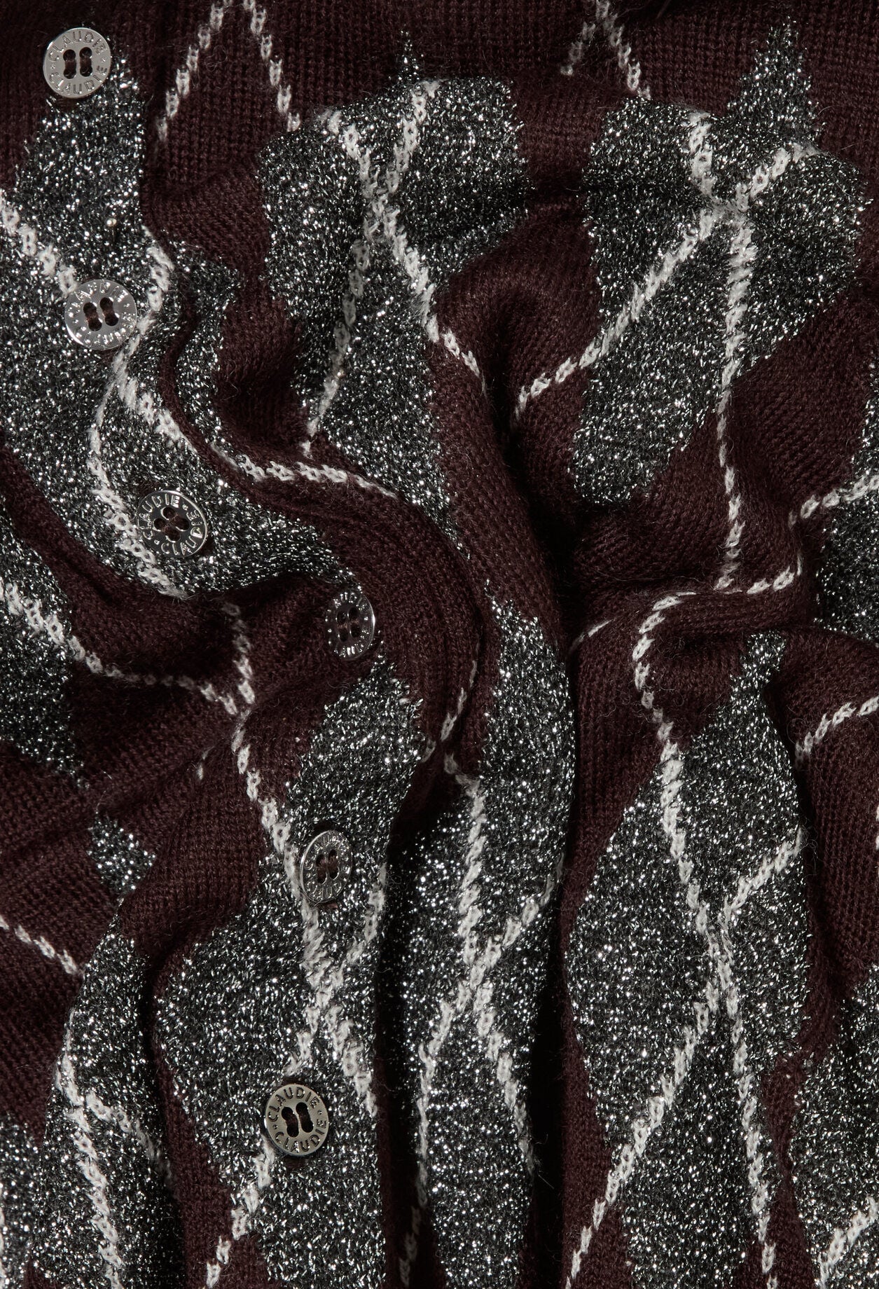 Cardigan maille motif Argyle