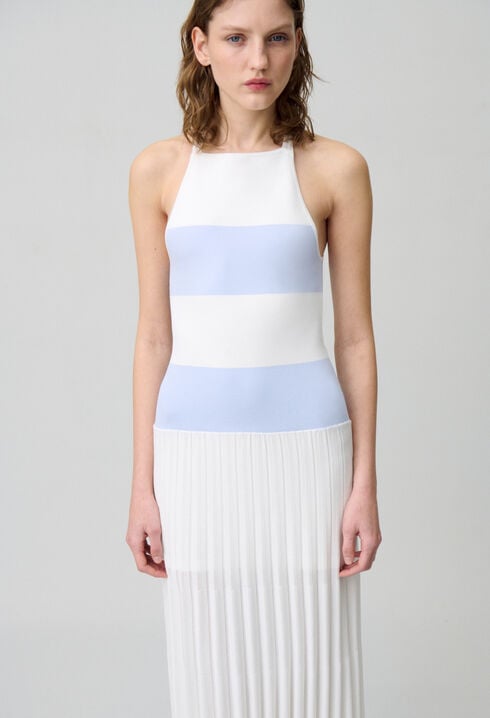 Robe longue en maille