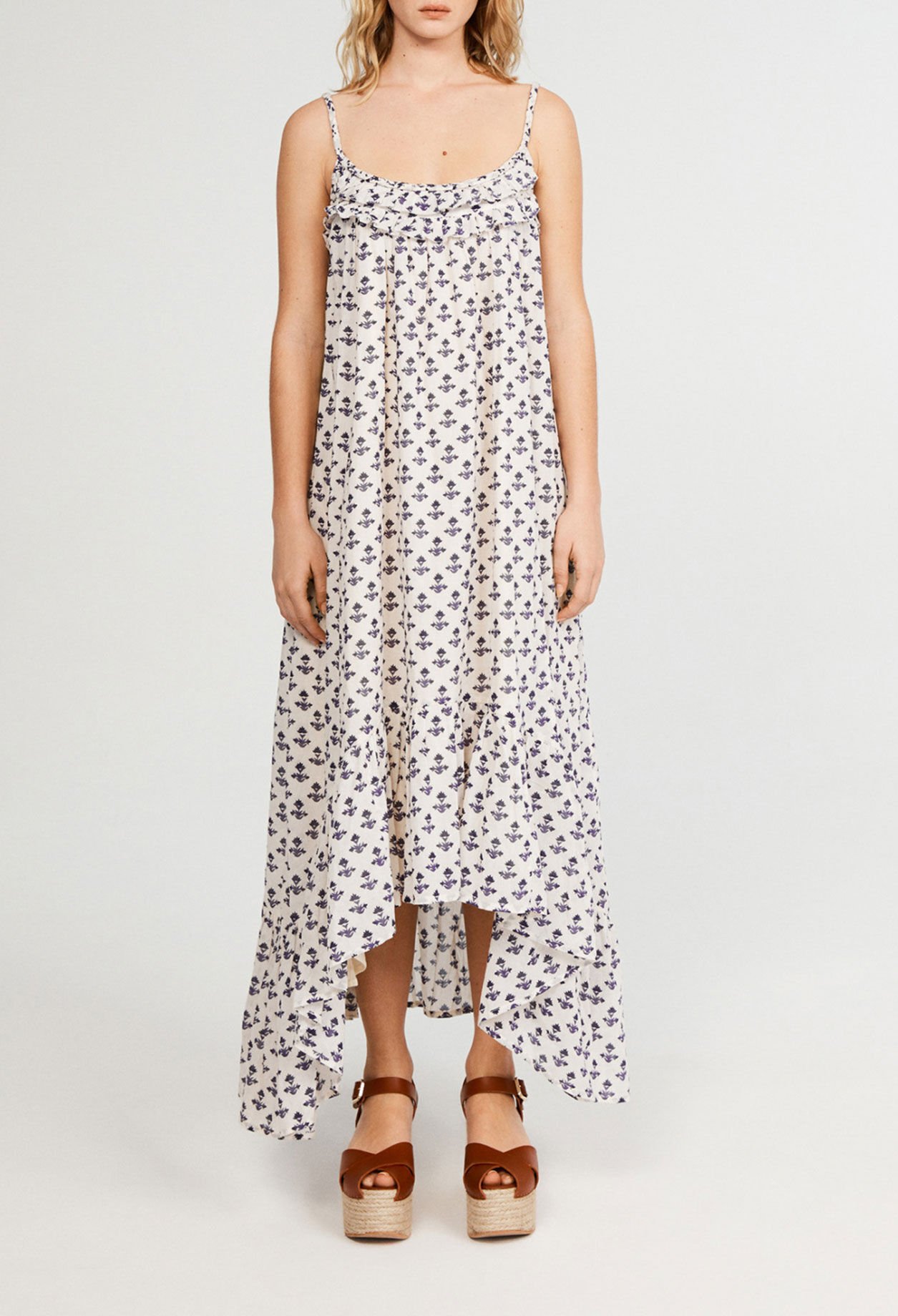 Robe longue à bretelles